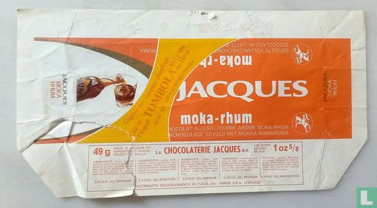 Chocolat Jacques 49g. moka rhum (tombolat) - Image 1