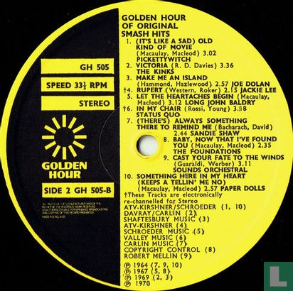 Golden Hour of Original Smash Hits - Image 4