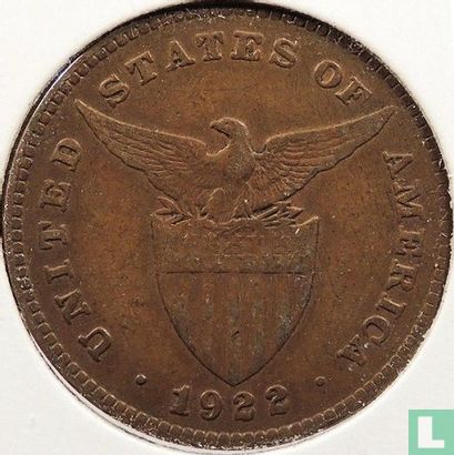Filipijnen 1 centavo 1922 - Afbeelding 1