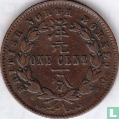 Brits Noord-Borneo 1 cent 1886 - Afbeelding 2