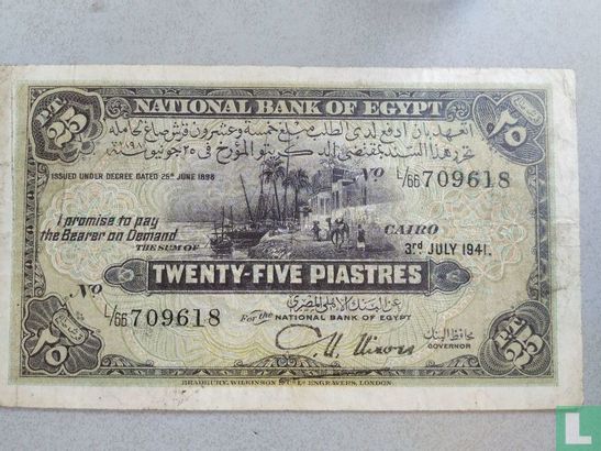 Egypte 25 Piastres 1941 - Afbeelding 1