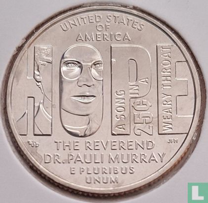 Vereinigte Staaten ¼ Dollar 2024 (S) "Reverend Dr. Pauli Murray" - Bild 2
