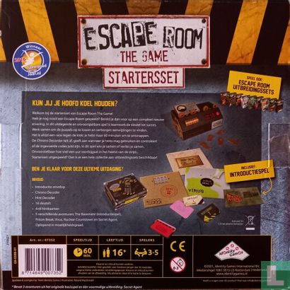 Escape Room the Game startersset: Prison Break / Virus / Nuclear Countdown / Secret Agent - Image 3