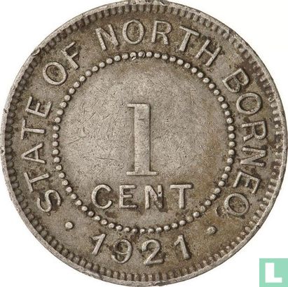 Brits Noord-Borneo 1 cent 1921 - Afbeelding 1