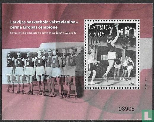 Lets Basketbalteam Europees Kampioen 1935