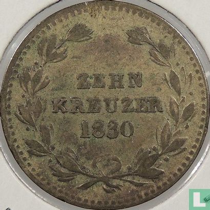 Baden 10 Kreuzer 1830 - Bild 1