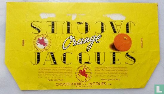 Chocolat Jacques orange.50g
