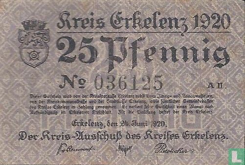 Erkelens, Kreis 25 Pfennig - Image 1