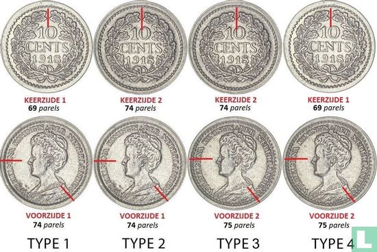 Nederland 10 cents 1918 (type 3) - Afbeelding 3