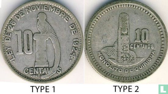 Guatemala 10 centavos 1949 (type 1) - Image 3