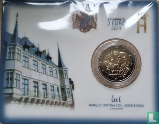 Luxemburg 2 Euro 2024 (Coincard) "175th anniversary Death ot the Grand Duke Guillaume II" - Bild 1