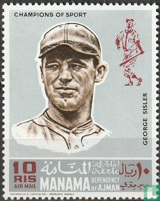 Athletes - Baseball 10 (1969) - Ajman - Manama - LastDodo