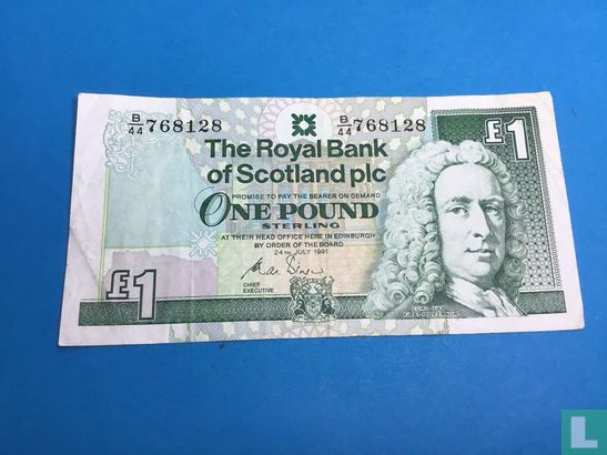 Scotland 1 Pound 1991 - Image 1