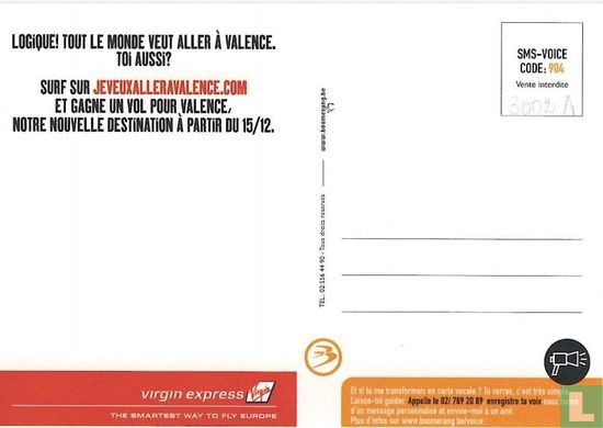 3002a- Virgin express "Je veux aller à Valence." - Image 2