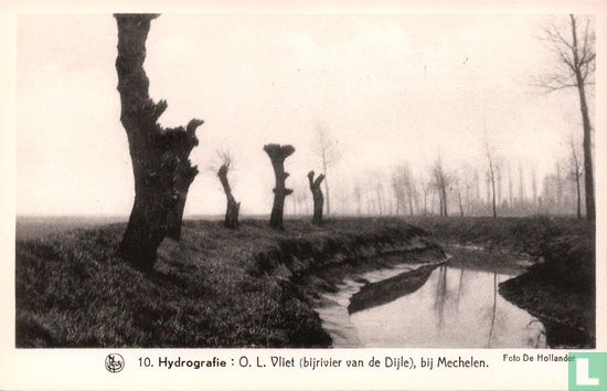 Hydrografie: O.L. Vliet (bijrivier van de Dijle), bij Mechelen - Afbeelding 1