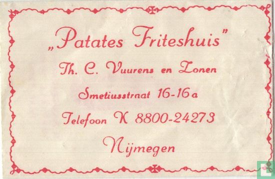 "Patates Friteshuis" - Afbeelding 1