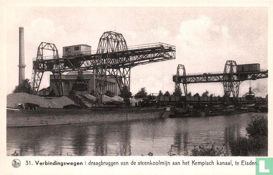 Verbindingswegen: draagbruggen van de steenkoolmijn aan het Kempisch kanaal, te Eisden - Afbeelding 1