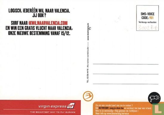 3002b* - Virgin express "Ik Wil Naar Valencia." - Image 2
