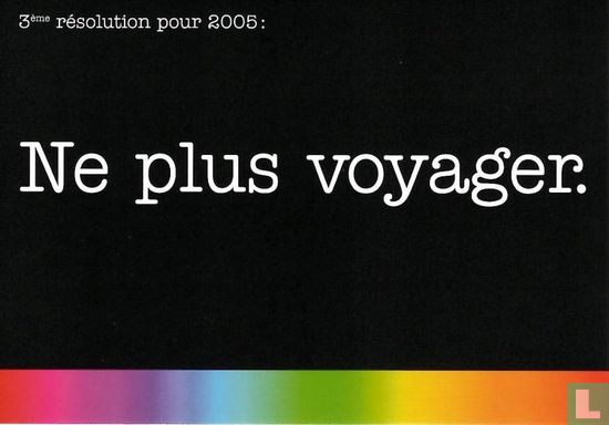 3016* - Be TV "Ne plus voyager" - Image 1