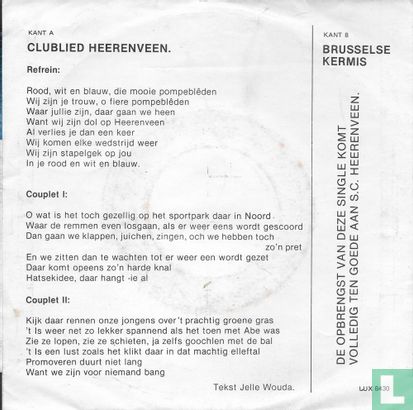Clublied SC Heerenveen - Afbeelding 4