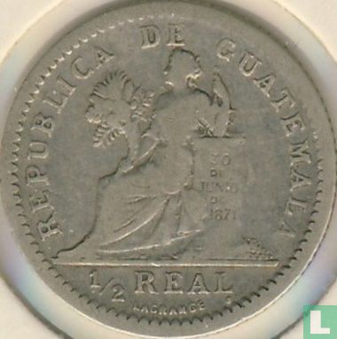 Guatemala ½ real 1895 (without H) - Image 2