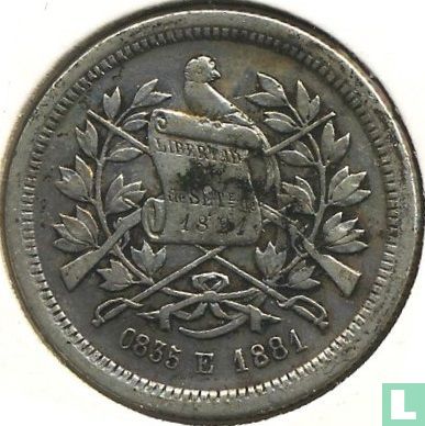 Guatemala 25 Centavo 1881 - Bild 1