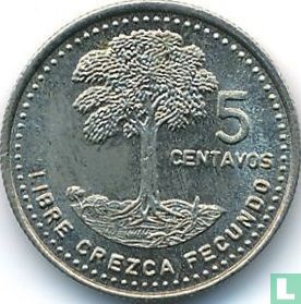 Guatemala 5 centavos 1985 (type 2) - Image 2