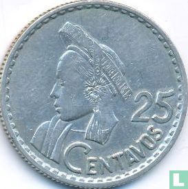 Guatemala 25 centavos 1960 (coin alignment) - Image 2