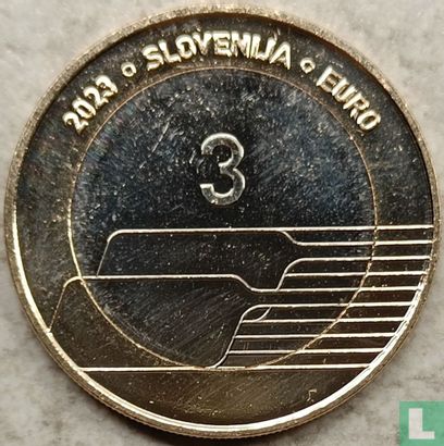 Slovénie 3 euro 2023 "Day of Slovenian sport" - Image 1