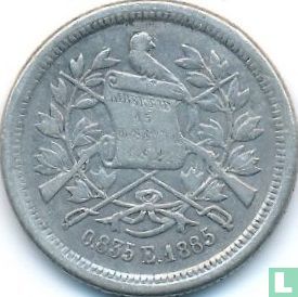 Guatemala 25 centavos 1885 - Image 1