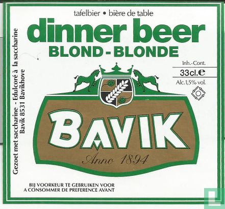 Bavik dinner beer