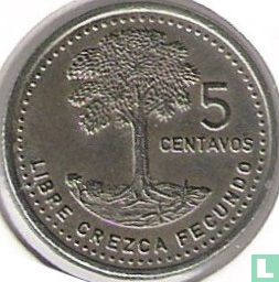 Guatemala 5 Centavo 1986 (Typ 1) - Bild 2
