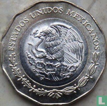 Mexique 20 pesos 2022 "200 years of diplomatic relations between Mexico and the United States" - Image 2