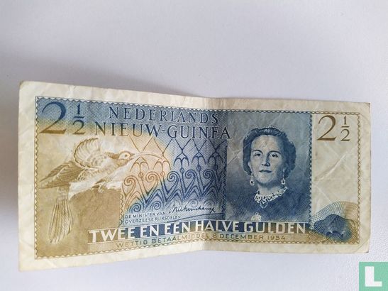 Nederlands Nieuw Guinea twee en een halve guldenPLNG2.2a) - Afbeelding 3