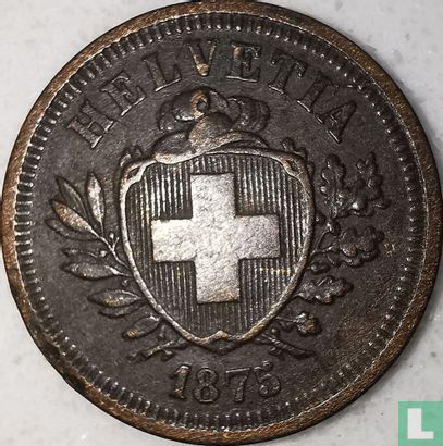 Suisse 1 rappen 1875 - Image 1
