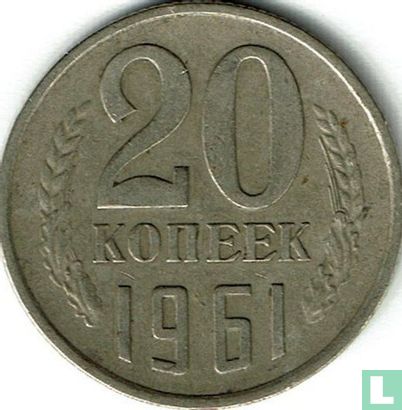 Rusland 20 kopeken 1961 - Afbeelding 1