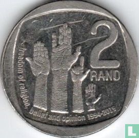 Zuid-Afrika 2 rand 2020 "25 years of constitutional democracy - Freedom of religion and belief and opinion" - Afbeelding 2