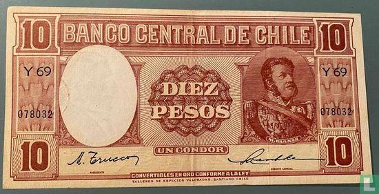 Chile 10 Pesos = 1 Condor ND (1947-51) - Bild 1