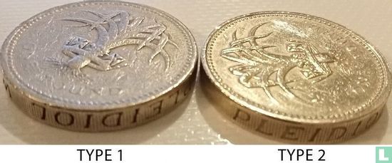 Verenigd Koninkrijk 1 pound 1985 (type 2) "Welsh leek" - Afbeelding 4