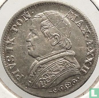 Papal States 5 soldi 1867 (XXII) - Image 2