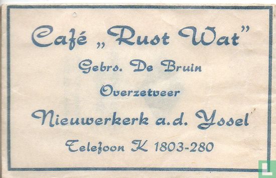 Café "Rust Wat" - Image 1