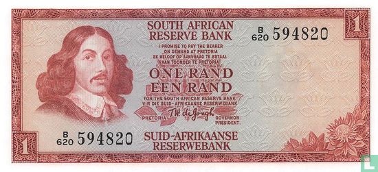South Africa 1 Rand 1975 - Image 1