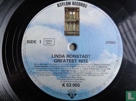 Linda Ronstadt Greatest Hits  - Afbeelding 3