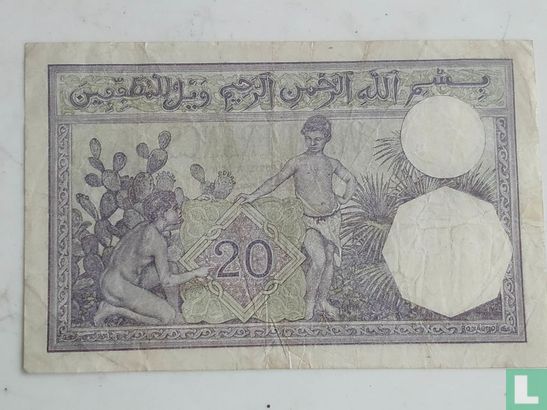 Algerije 20 Francs 1941 - Afbeelding 2