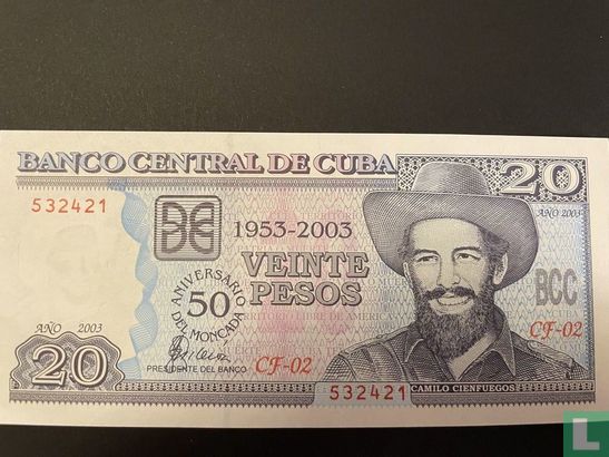 Cuba 20 pesos 2003 - Image 1