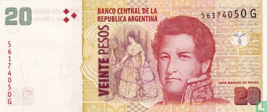 Argentinië 20 Pesos ND (2013) - Afbeelding 1
