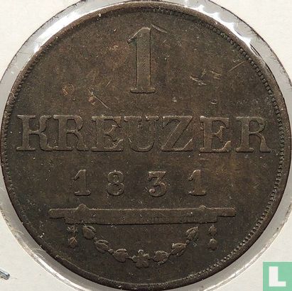 Saksen-Meiningen 1 kreuzer 1831 (type 1) - Afbeelding 1