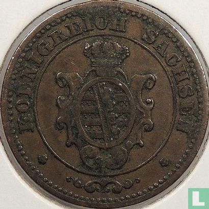 Saxony-Albertine 2 pfennige 1873 - Image 2