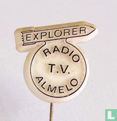 Explorer Radio T.V Almelo (zwart op wit)