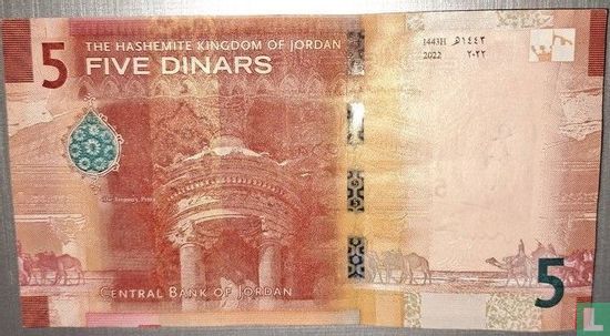 Jordanië 5 Dinars - Afbeelding 2